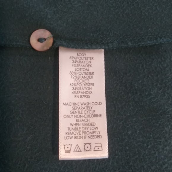 Logo Lounge women's size S green open cardigan sweater - Picture 13 of 13